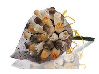 BUCHET DE TRANDAFIRI DIN LEMN "VERENA"