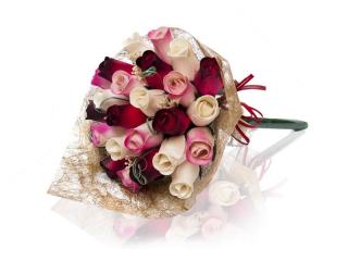 BUCHET DE TRANDAFIRI DIN LEMN "ALEKS"