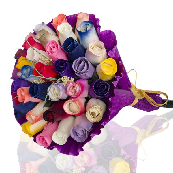 BUCHET DE TRANDAFIRI DIN LEMN "ARIA"