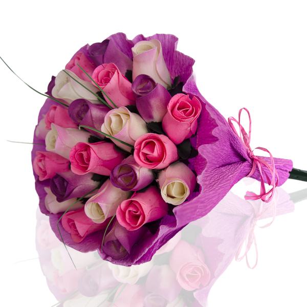 BUCHET DE TRANDAFIRI DIN LEMN "LILY"