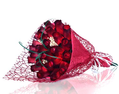 BUCHET DE TRANDAFIRI DIN LEMN "Dina"