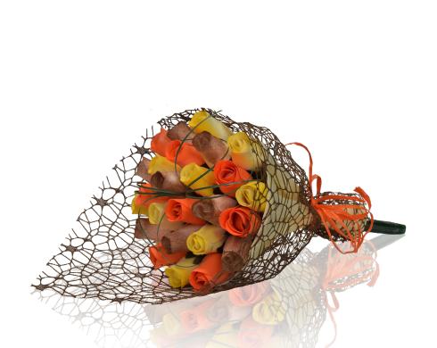 BUCHET DE TRANDAFIRI DIN LEMN "Fioralba"