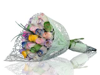 BUCHET DE TRANDAFIRI DIN LEMN "Jolie"